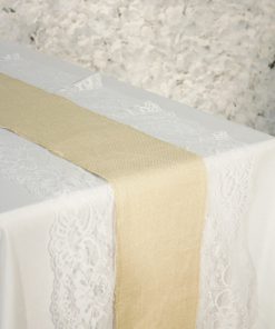 Burlap with Lace