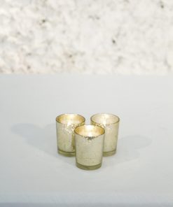 Gold Mercury Glass Votive Holder