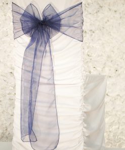 Navy Organza