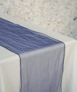 Navy Organza