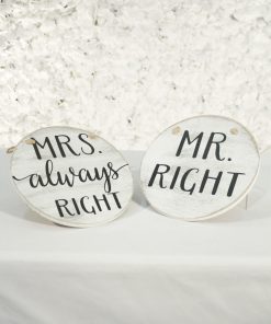 Mr. and Mrs.  Chair Signs