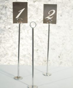 Tall Silver Place Holders