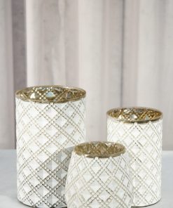 White and Gold Vases