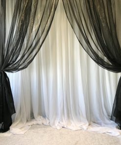 Organza Black Backdrop