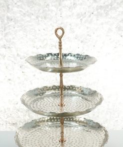 Rose Gold & Silver Cake Stand