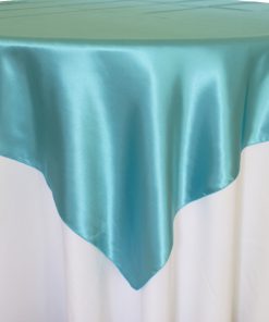 Satin Tiffany Blue Overlay