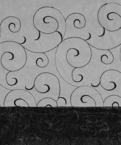 Swirl Organza Black Overlay