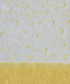 Swirl Organza Gold Overlay
